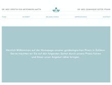 Tablet Screenshot of gyn-zollikon.ch